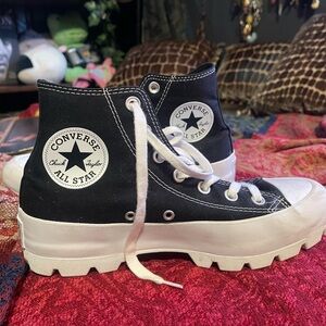 Size 8 Chunky Platform High Top Converse